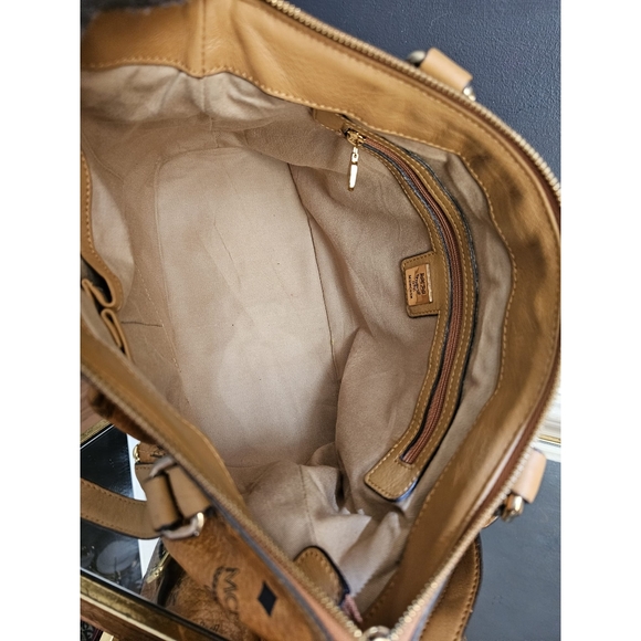 MCM Visetos Cognac Handbag/Shoulder bag Brown - Picture 13 of 13